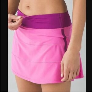 Lululemon Athletica Pink and Purple Mini Skirt RARE COLOR